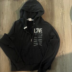 Black PINK zipper Hoodie